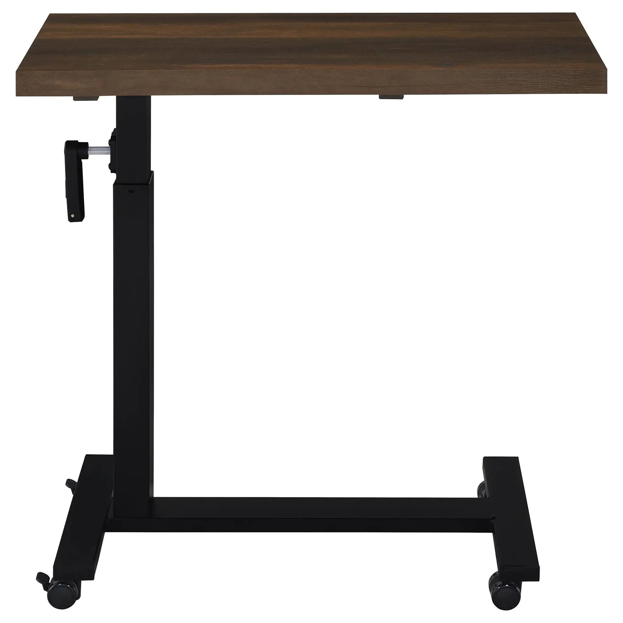 Westpark Height Adjustable Mobile Bedroom C-Table Dark Pine by Unique Piece Furniture