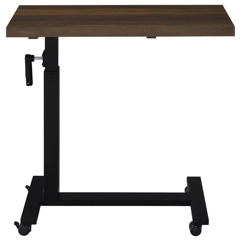 Westpark Height Adjustable Mobile Bedroom C-Table Dark Pine by Unique Piece Furniture