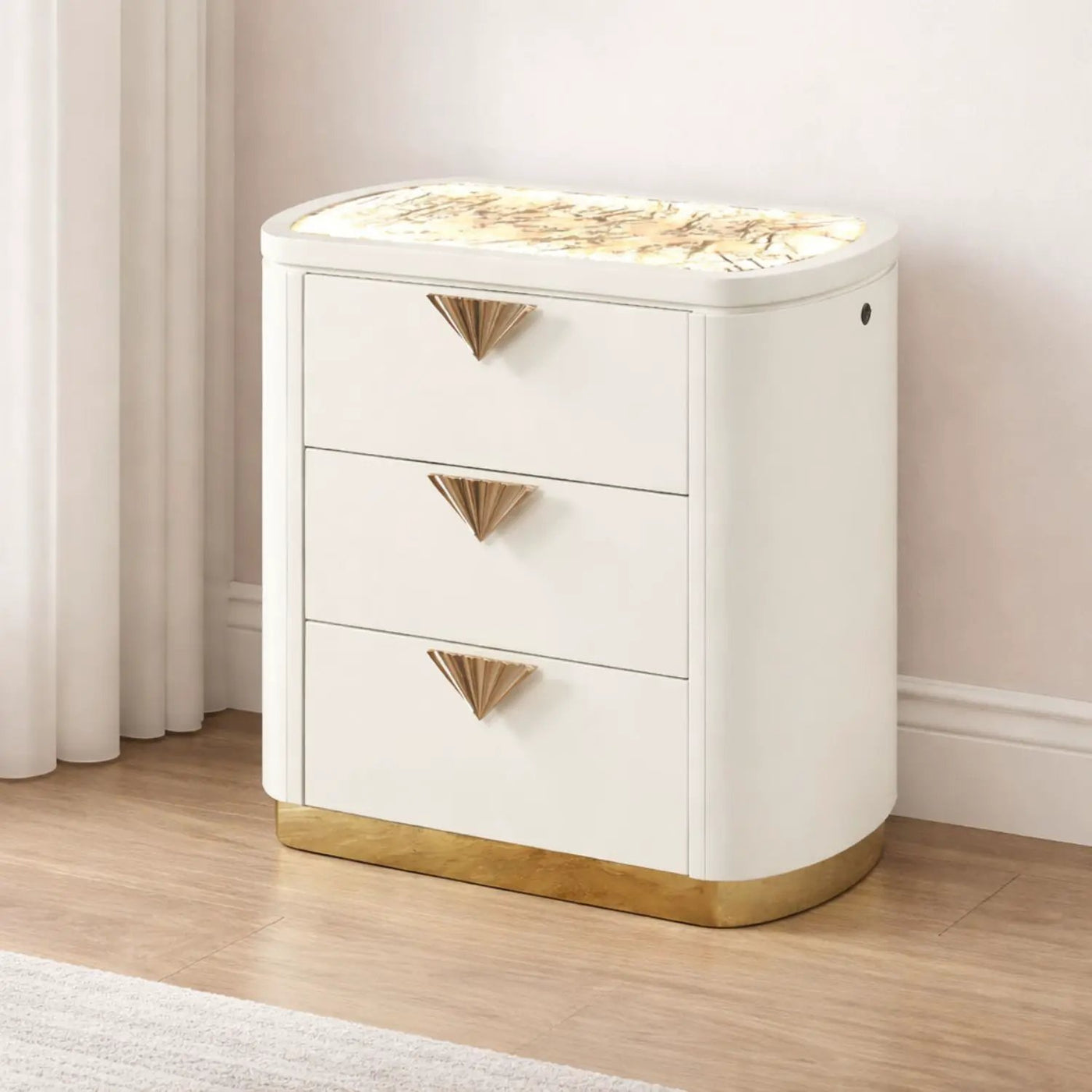 La Pierre - Modern Bedroom Set With Upholstered LED Bed by HouseOfZazla