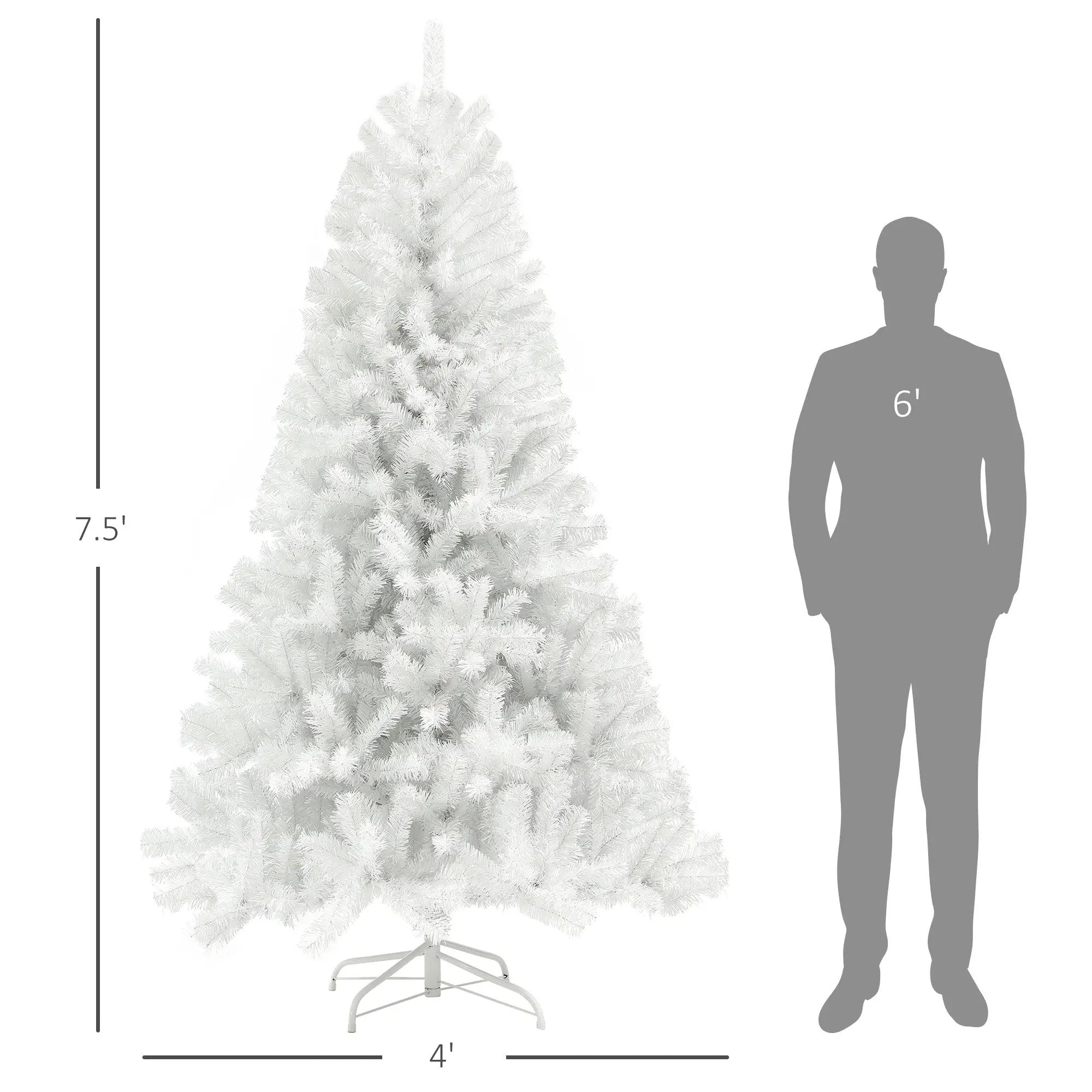 HOMCOM 7.5ft Tall Artificial Christmas Tree by HouseOfZazla