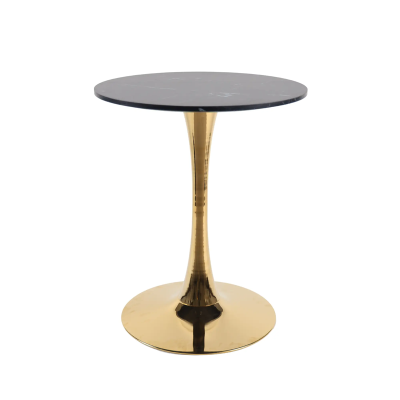 Mid-Century Black Marble Tulip Table by HouseOfZazla
