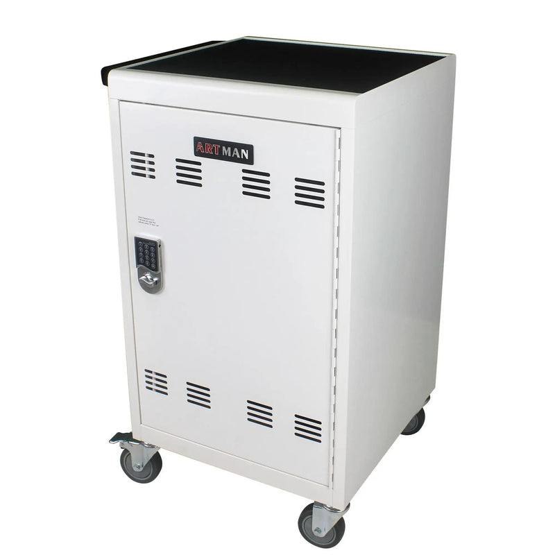 Mobile Charging Cart And Cabinet For Tablets Laptops 30 Device With Combination Lock by HouseOfZazla