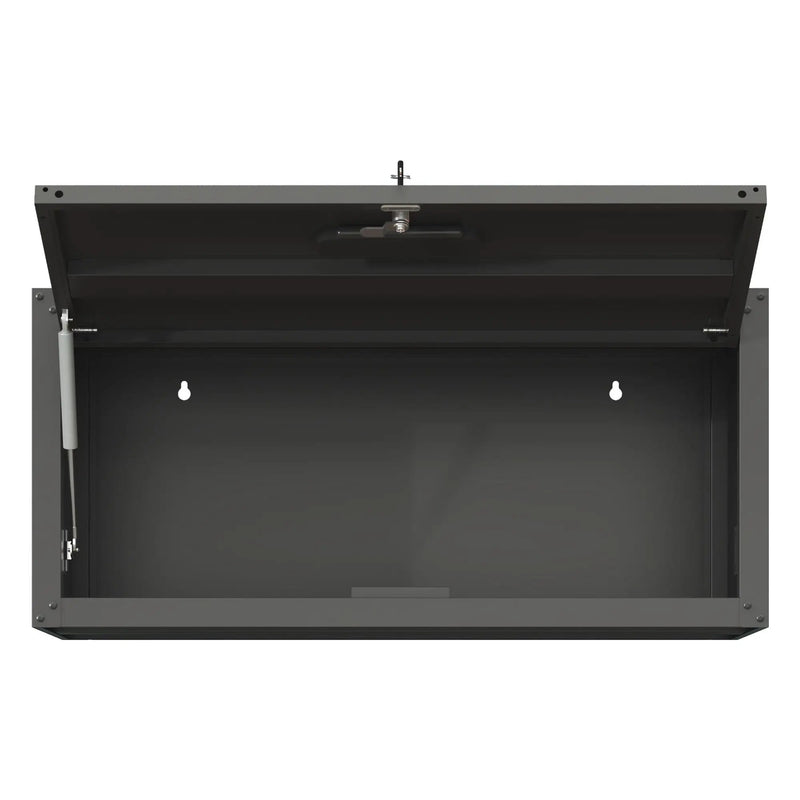 Heavy Duty, Metal Wall Mounted Tool Storage Cabinet Steel Metal Garage Storage Cabinet - Black / Gray by HouseOfZazla