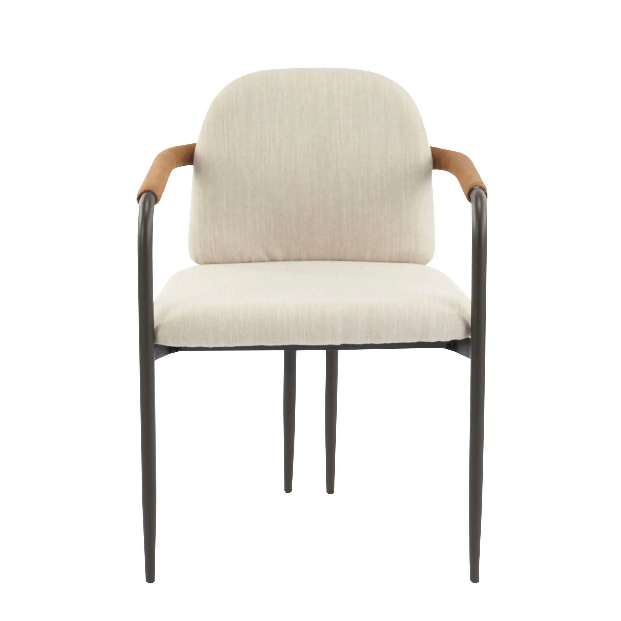 Modern Dining Chair Set with Durable Iron Frame and Comfortable Fabric Upholstery by HouseOfZazla