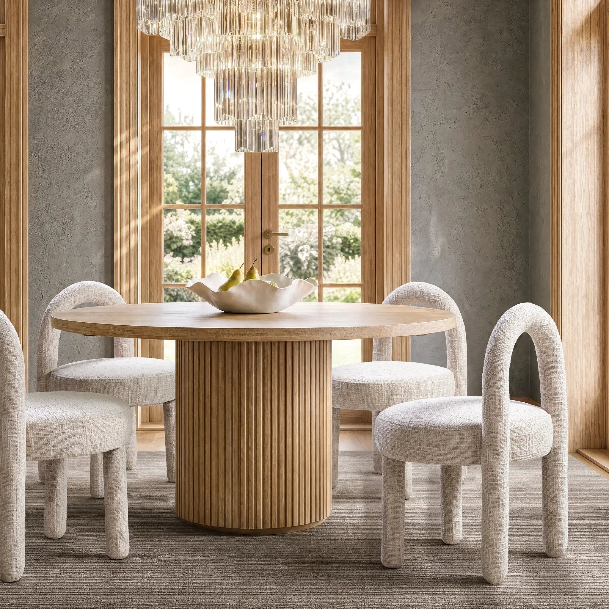 Penny Round Arched Fully Upholstered Dining Side Chair, Set of 2 by HouseOfZazla