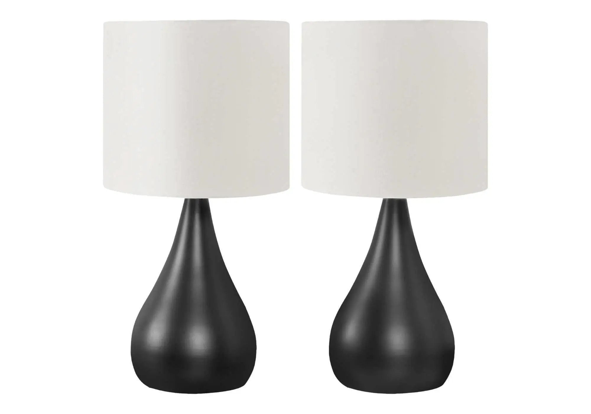 Lighting, Table Lamp, Contemporary (Set of 2) - Black by HouseOfZazla