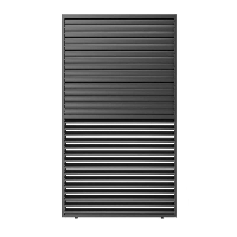 Louver Grille 1 / 3 10Ft Frame & Louvers - Black by HouseOfZazla