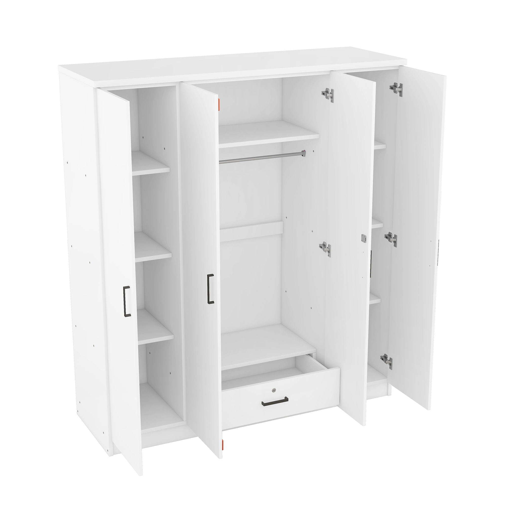 4 Door Wardrobe With 1 Drawer by HouseOfZazla