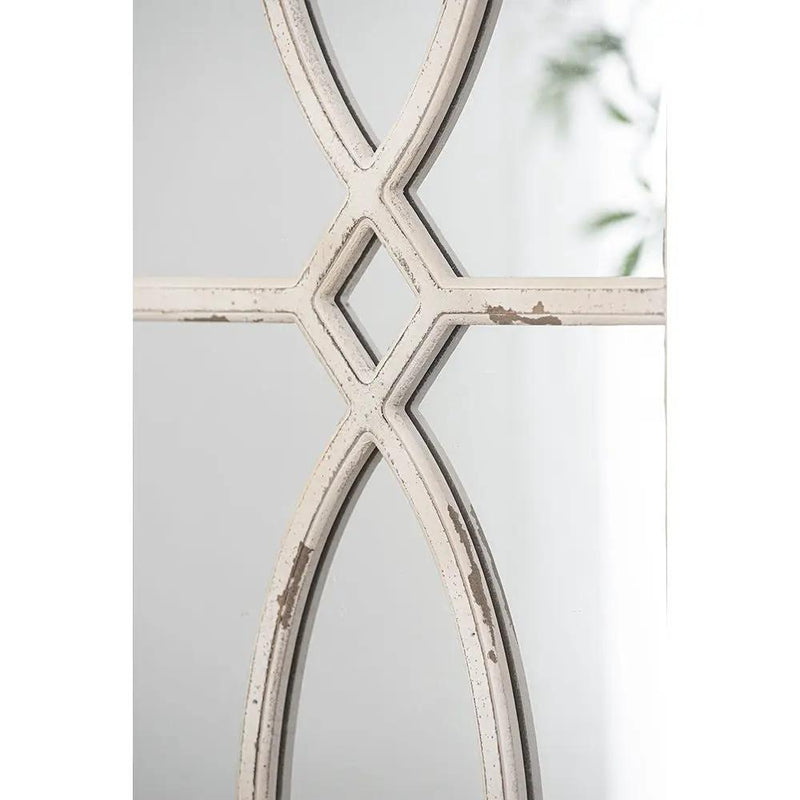 Rectangular Wooden Wall Mirror With Antique Frame, Vertical Or Horizontal Home Decor For Living Room (Set of 2) by Unique Piece Furniture