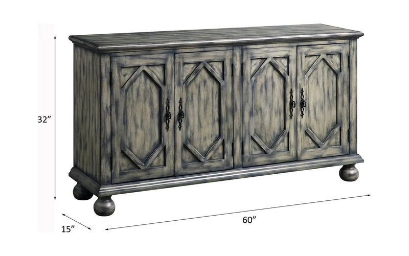 Pavan - Console Cabinet - Rustic Gray by Unique Piece Furniture