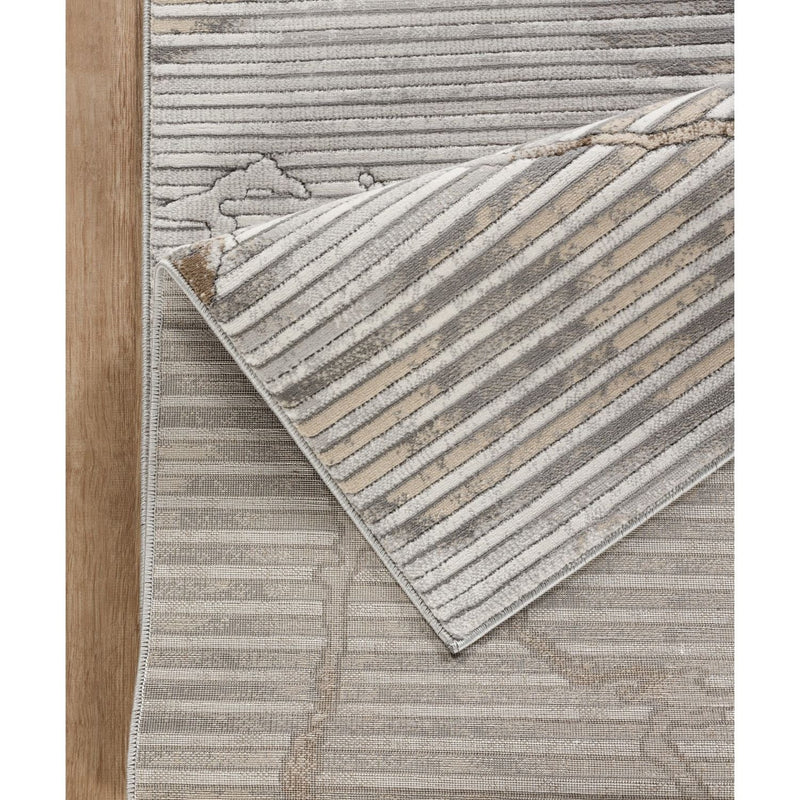Geometric Area Rug with 3D Effect - Ivory / Gray, photo 5 of 6