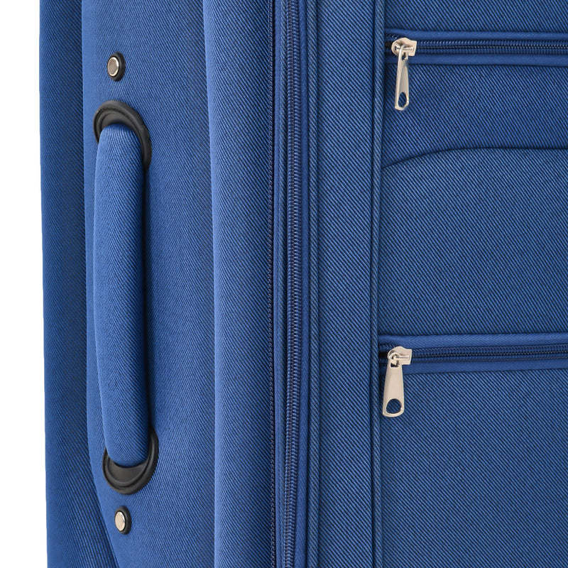 Softside Luggage Expandable 3 Piece Set Suitcase Upright Spinner Softshell Lightweight Luggage Travel Set by HouseOfZazla