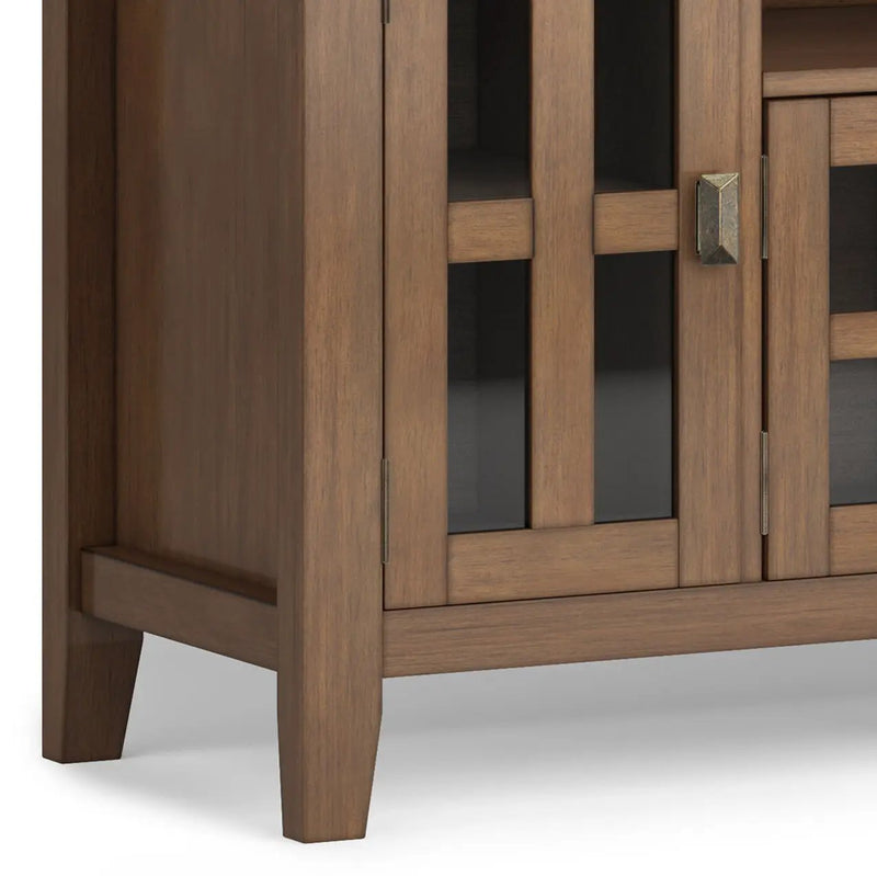 Artisan - TV Media Stand - Rustic Natural Aged Brown by HouseOfZazla