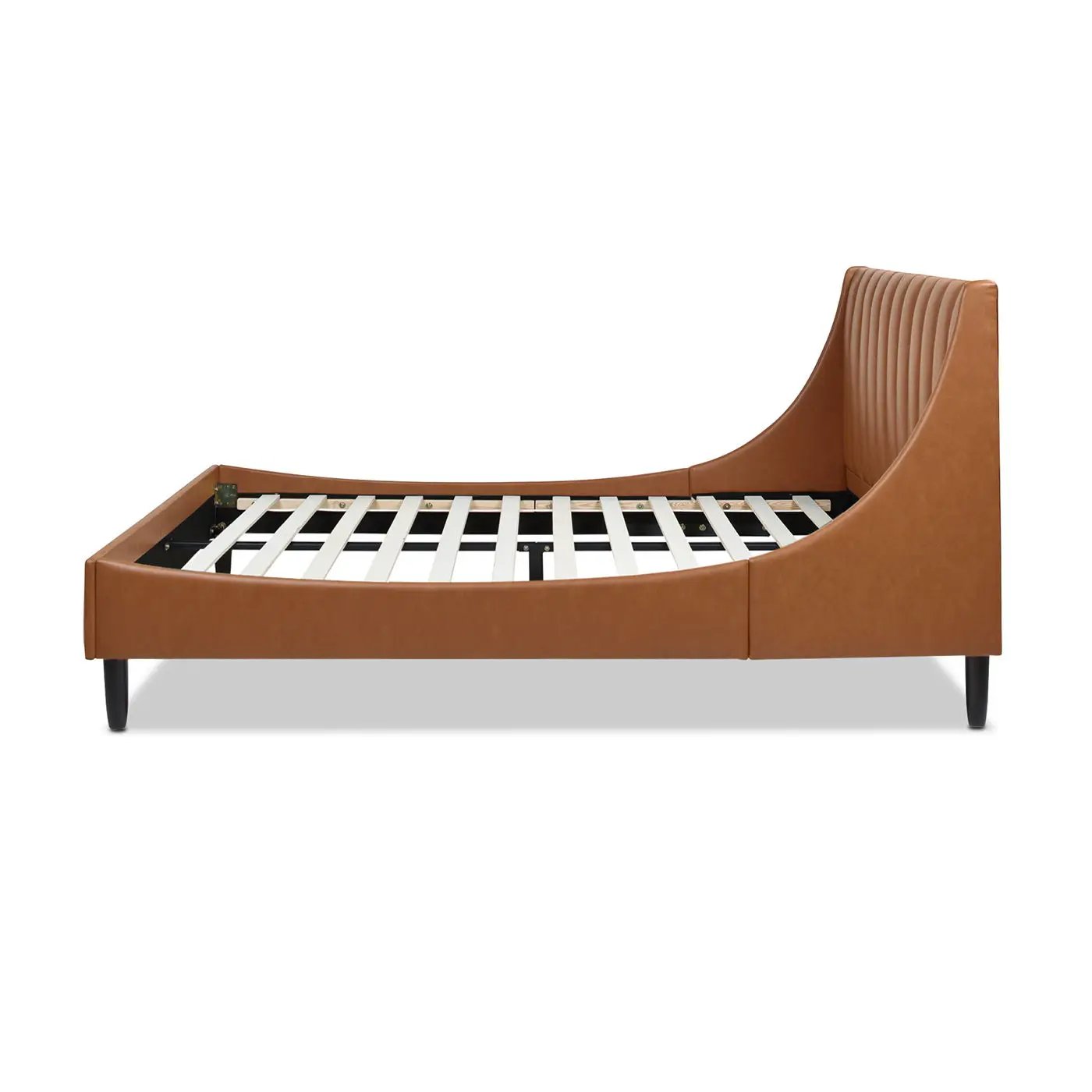 Aspen - Vertical Tufted Modern Headboard Platform Bed Set by HouseOfZazla