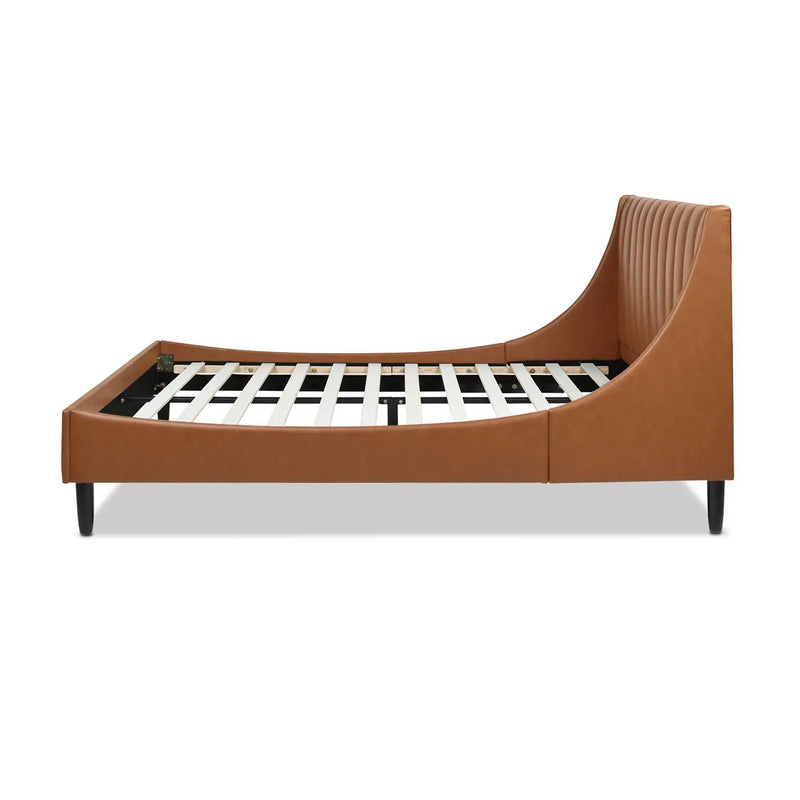 Aspen - Vertical Tufted Modern Headboard Platform Bed Set by HouseOfZazla