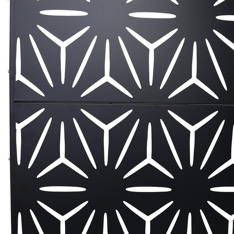 Outdoor & Indoor Metal Privacy Screen, Freestanding Decorative Panels by HouseOfZazla