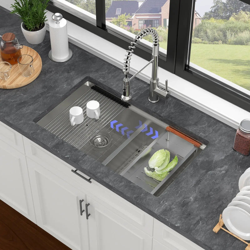 Double Bowl Undermount Kitchen Sink by HouseOfZazla