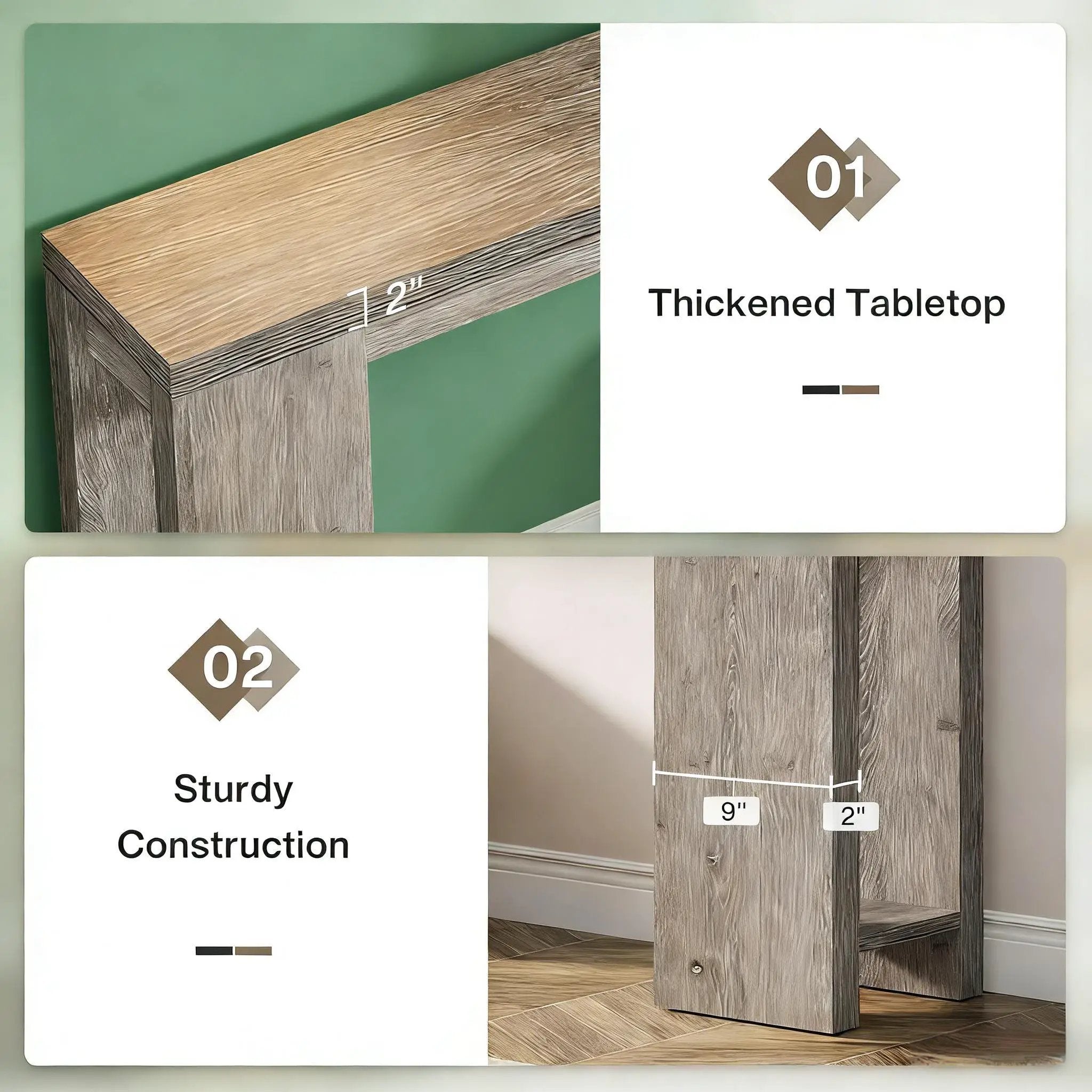 Wood Entryway Console Table, Console Table, Side Table by HouseOfZazla