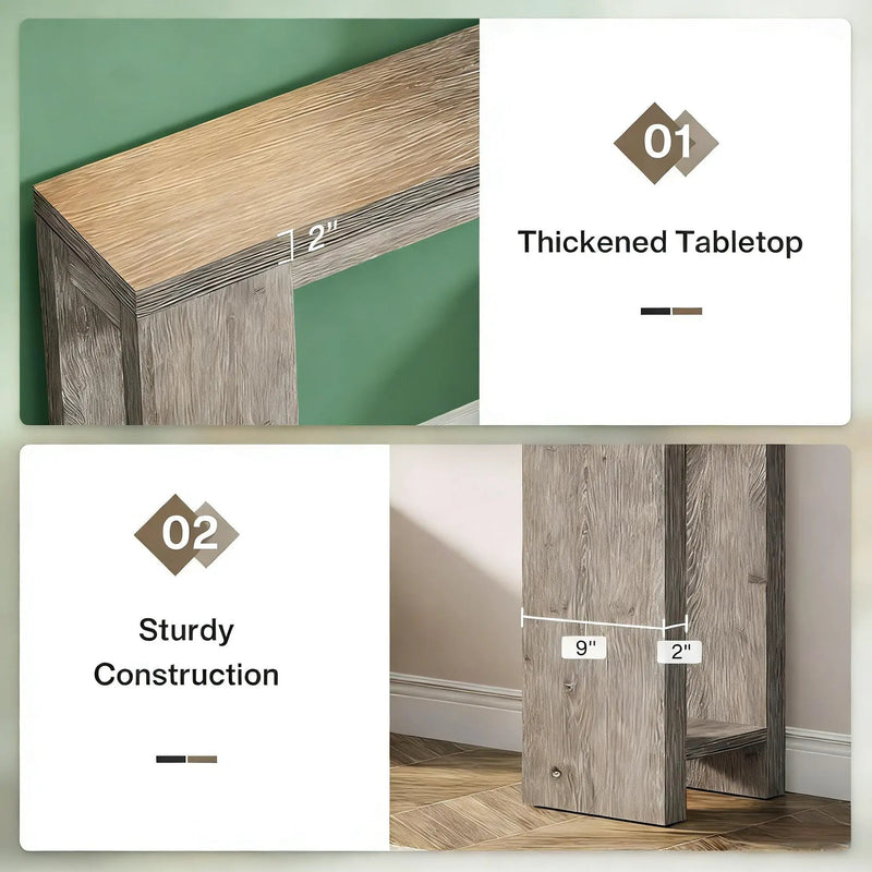 Wood Entryway Console Table, Console Table, Side Table by HouseOfZazla