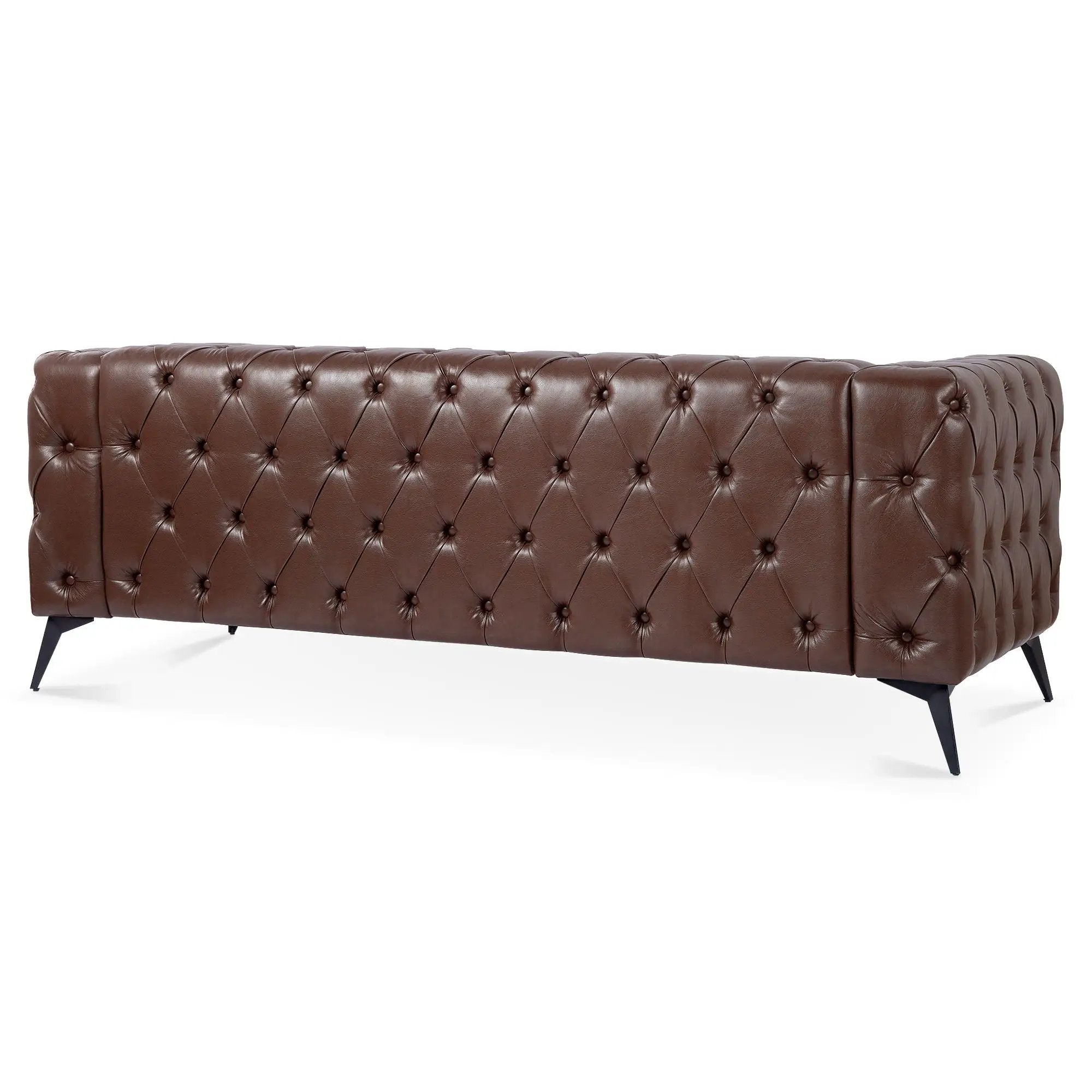 Square Arm Removable Cushion 3 Seater Sofa by HouseOfZazla