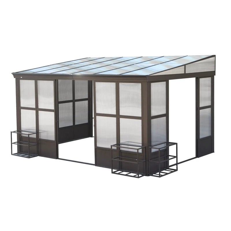 10x14FT All Season Sunroom with Detachable Windows and Sliding Doors by HouseOfZazla