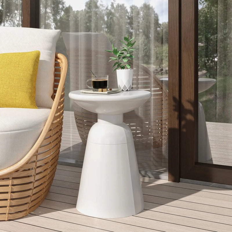 Outdoor Modern Metal End Large Table by HouseOfZazla