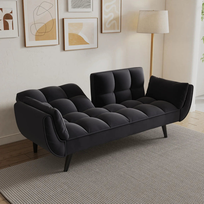 Sofa Soft Two Armrests Throw Pillow Pillow Comfortable Fit Apartment Bedroom Small Space by Unique Piece Furniture