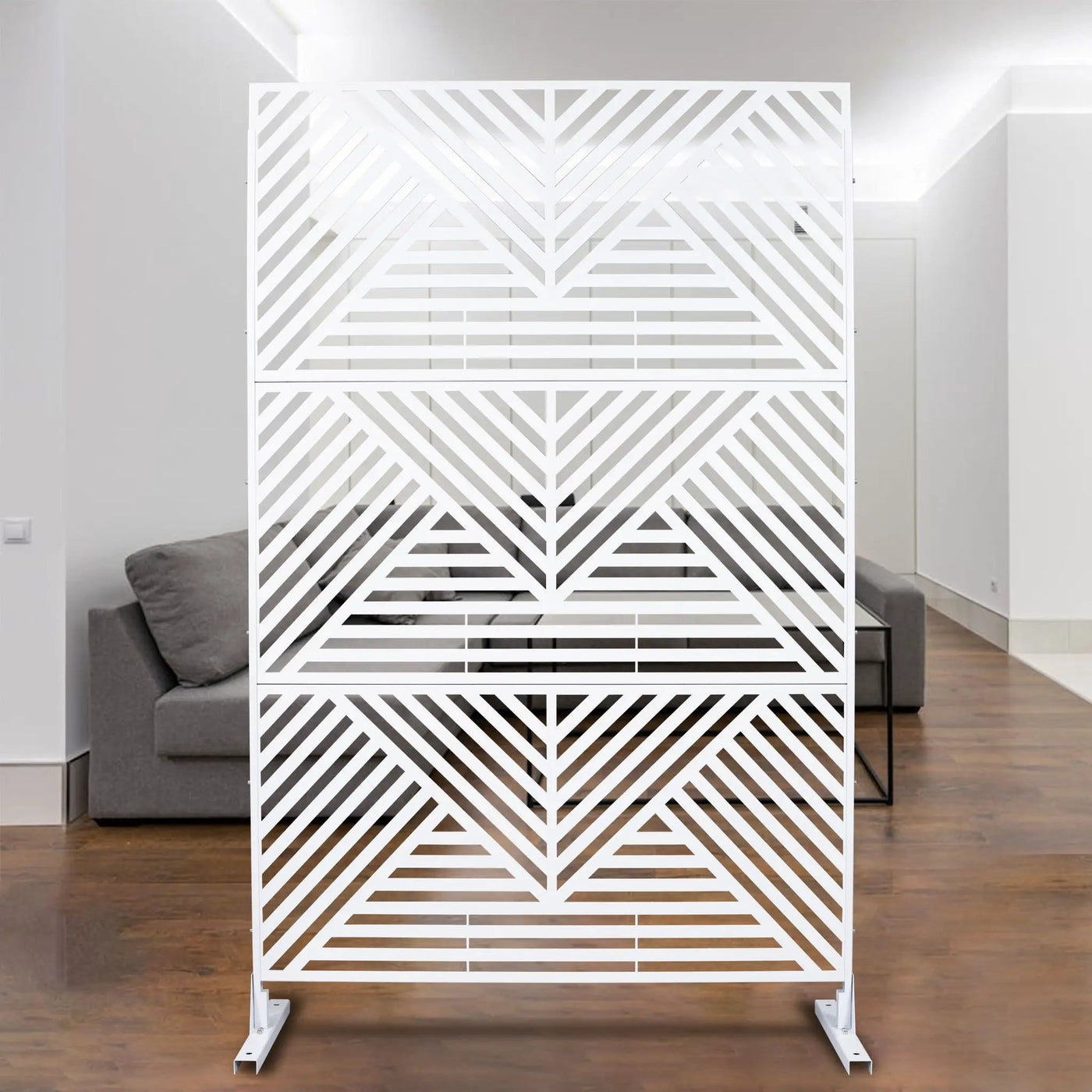 Freestanding Outdoor & Indoor Freestanding Metal Privacy Screen by HouseOfZazla