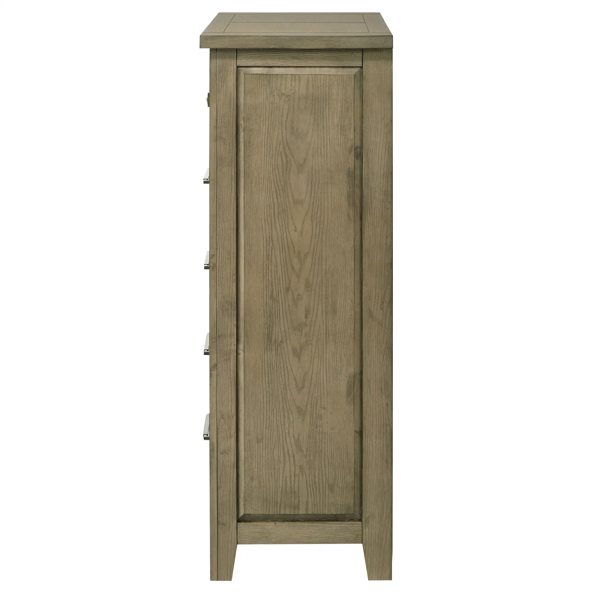 Hazlewood 5-drawer Bedroom Chest of Drawers Vineyard Oak by Unique Piece Furniture