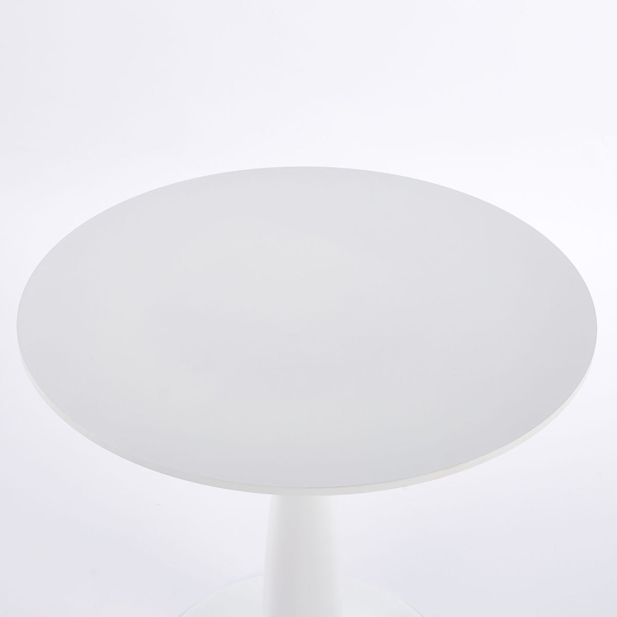 Round Pedestal Dining Table with Minimalist Design - White, photo 7 of 9