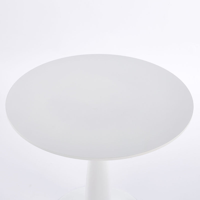 Round Pedestal Dining Table with Minimalist Design - White, photo 7 of 9