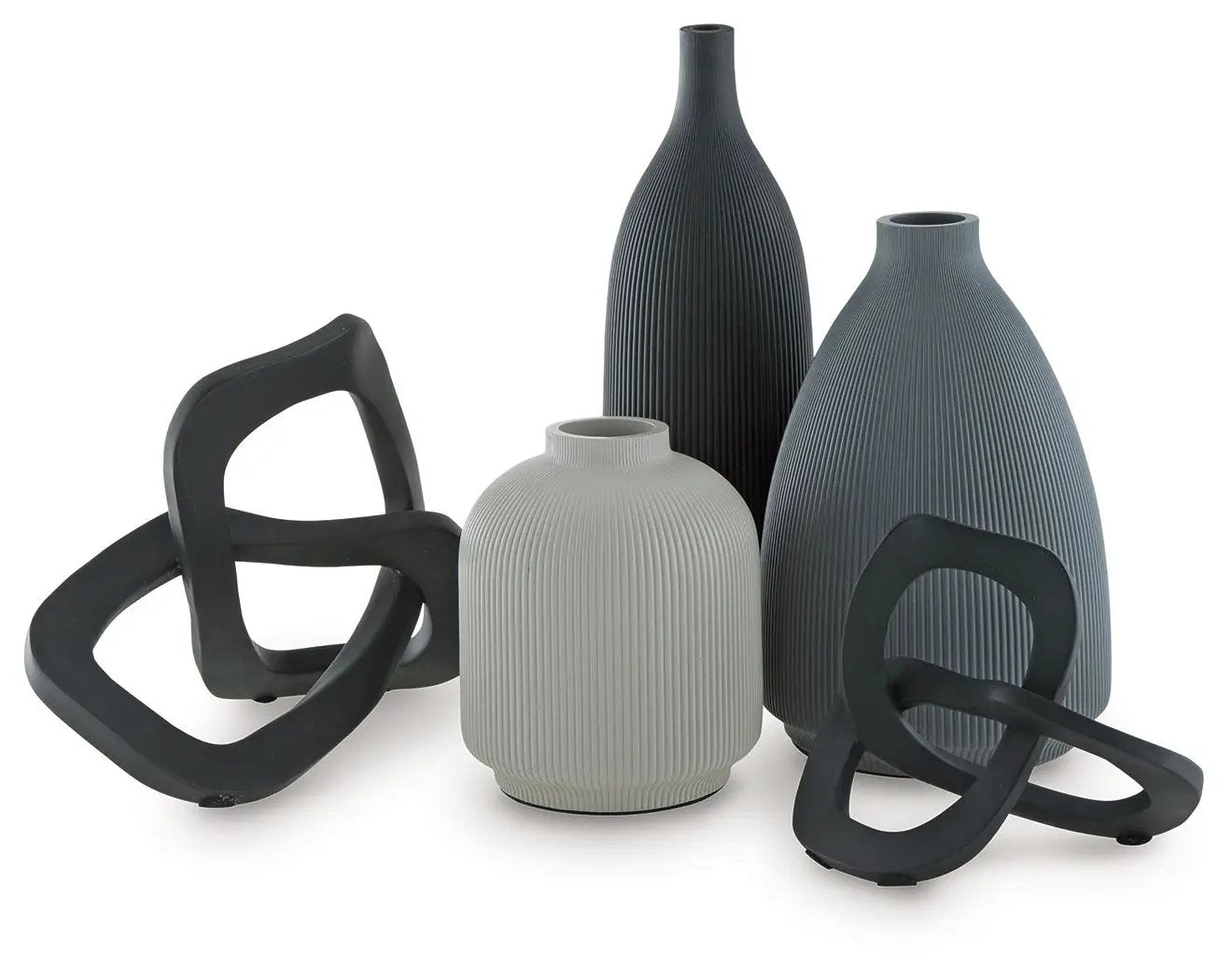 Leithick - Accessory Set (Set of 5) - Black / Tan / Gray by Unique Piece Furniture