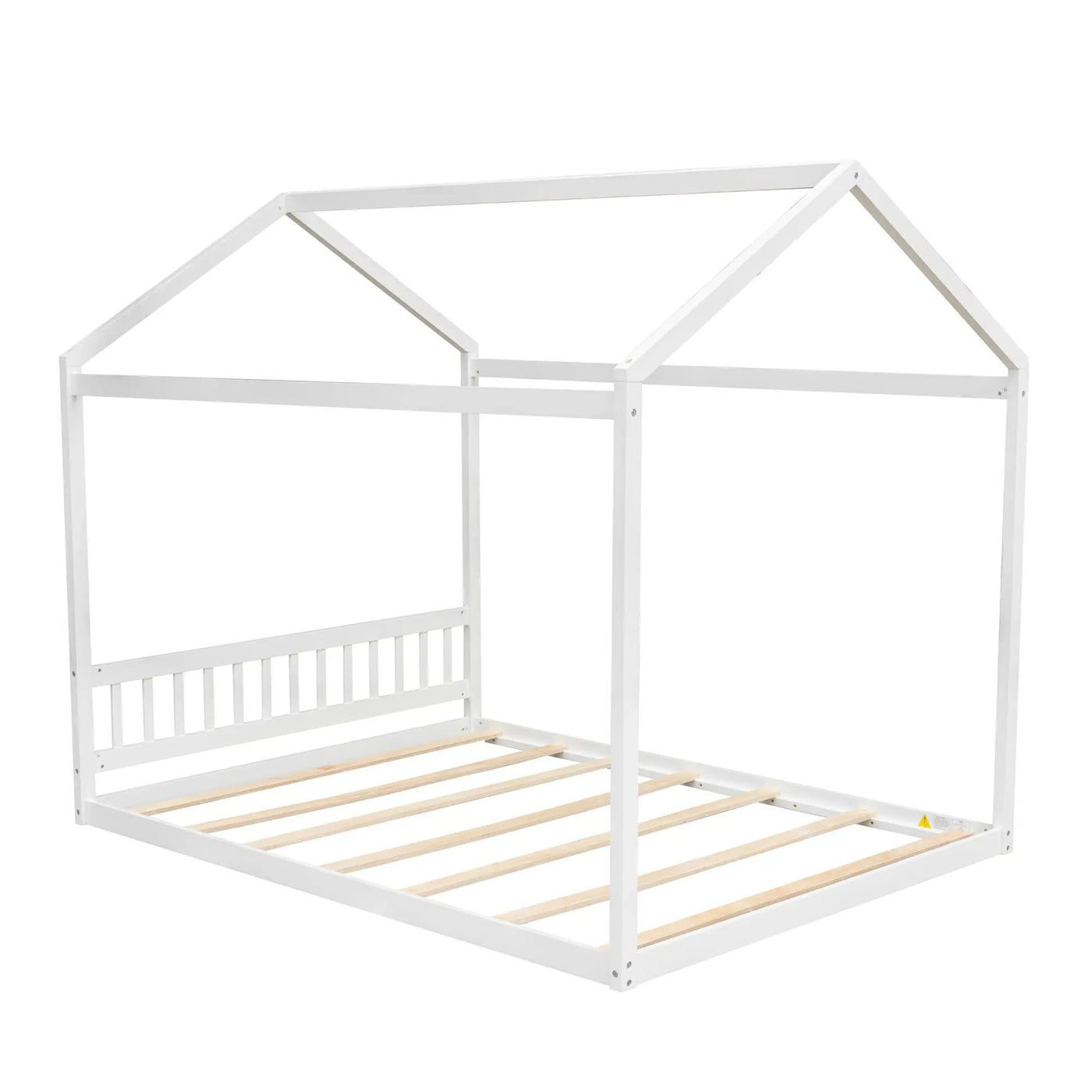 Wooden House Bed With Headboard by HouseOfZazla