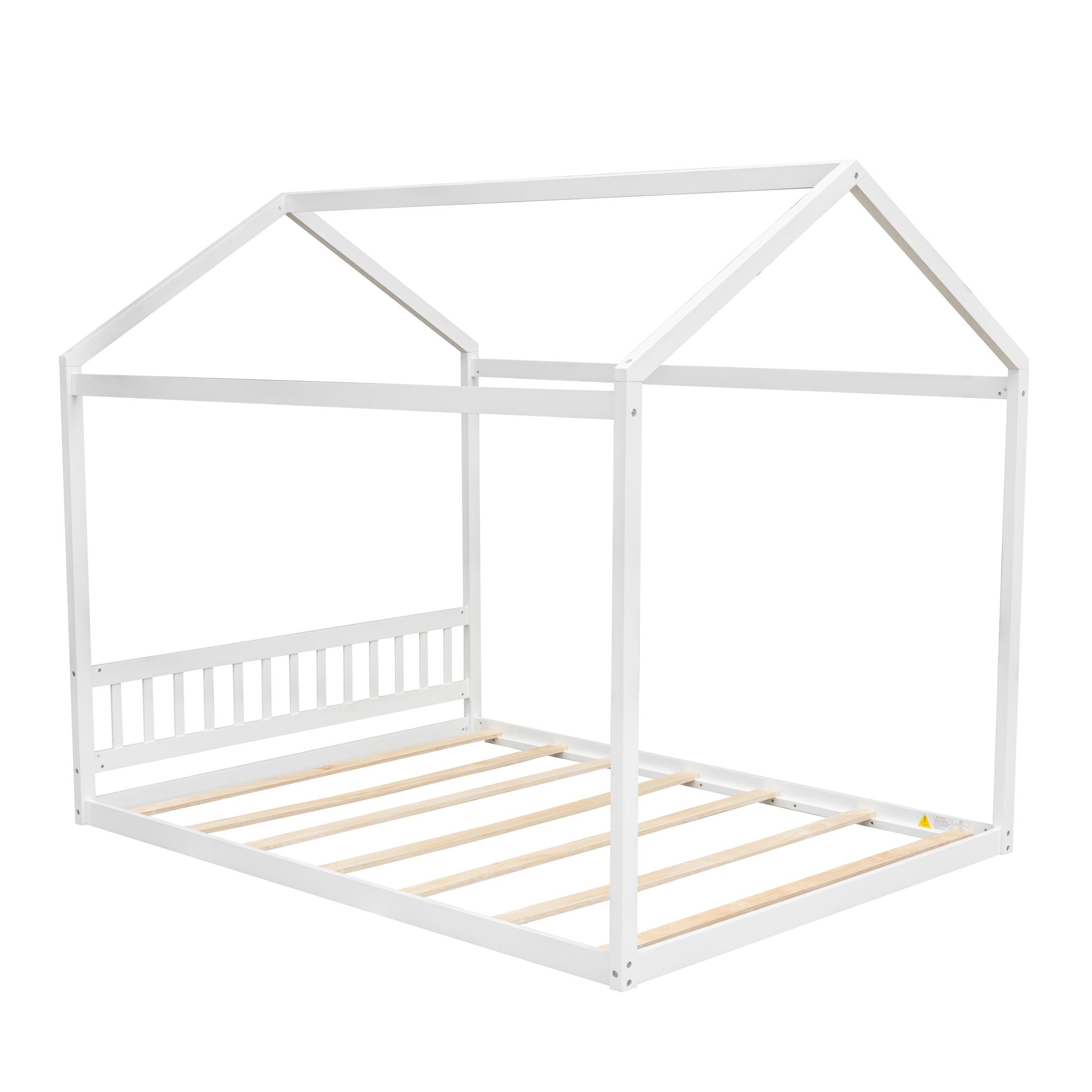 Wooden House Bed With Headboard by HouseOfZazla