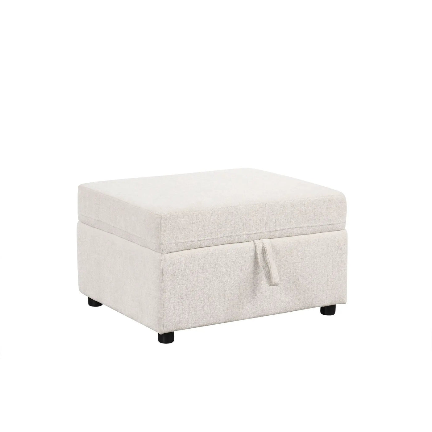 Movable Storage Ottoman Footrest For Living Room by HouseOfZazla