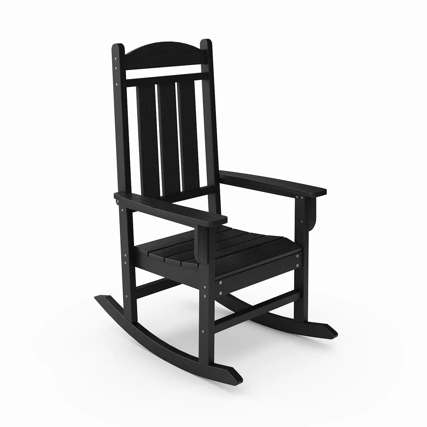 Traditional Porch Rocker Classic HDPE Poly Lumber For Porch, Patio, And Garden Comfort by Unique Piece Furniture