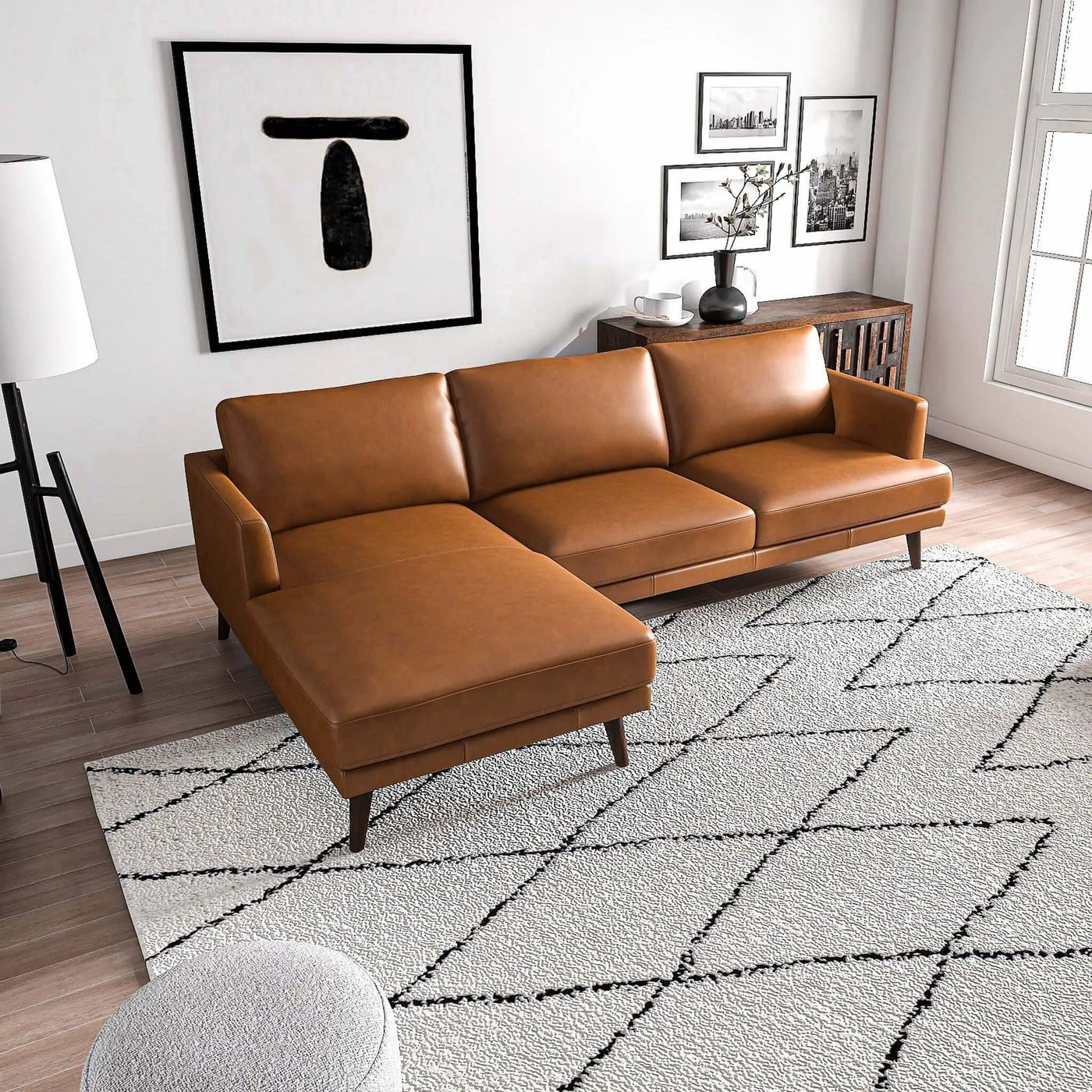 Lore - High Quality L-Shaped Sectional by Unique Piece Furniture
