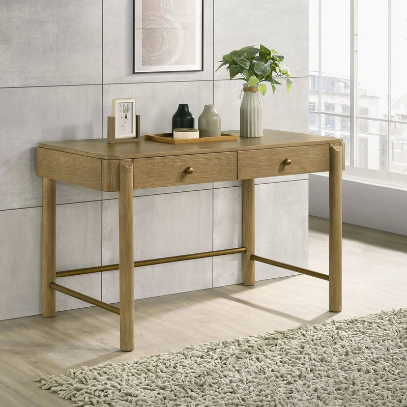 Arini 2-drawer Vanity Desk Makeup Table Sand Wash by Unique Piece Furniture