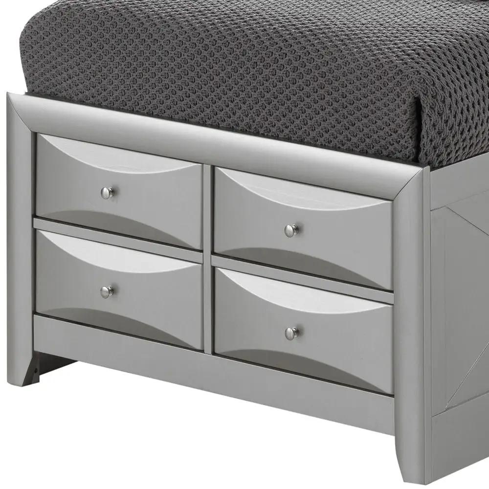 Modern Design Storage Bed With Bookcase Headboard by Unique Piece Furniture