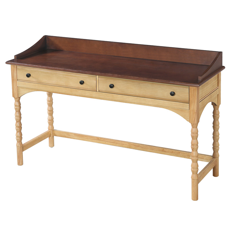 54'' Wooden Writing Desk with 2 Storage Drawers, photo 7 of 9