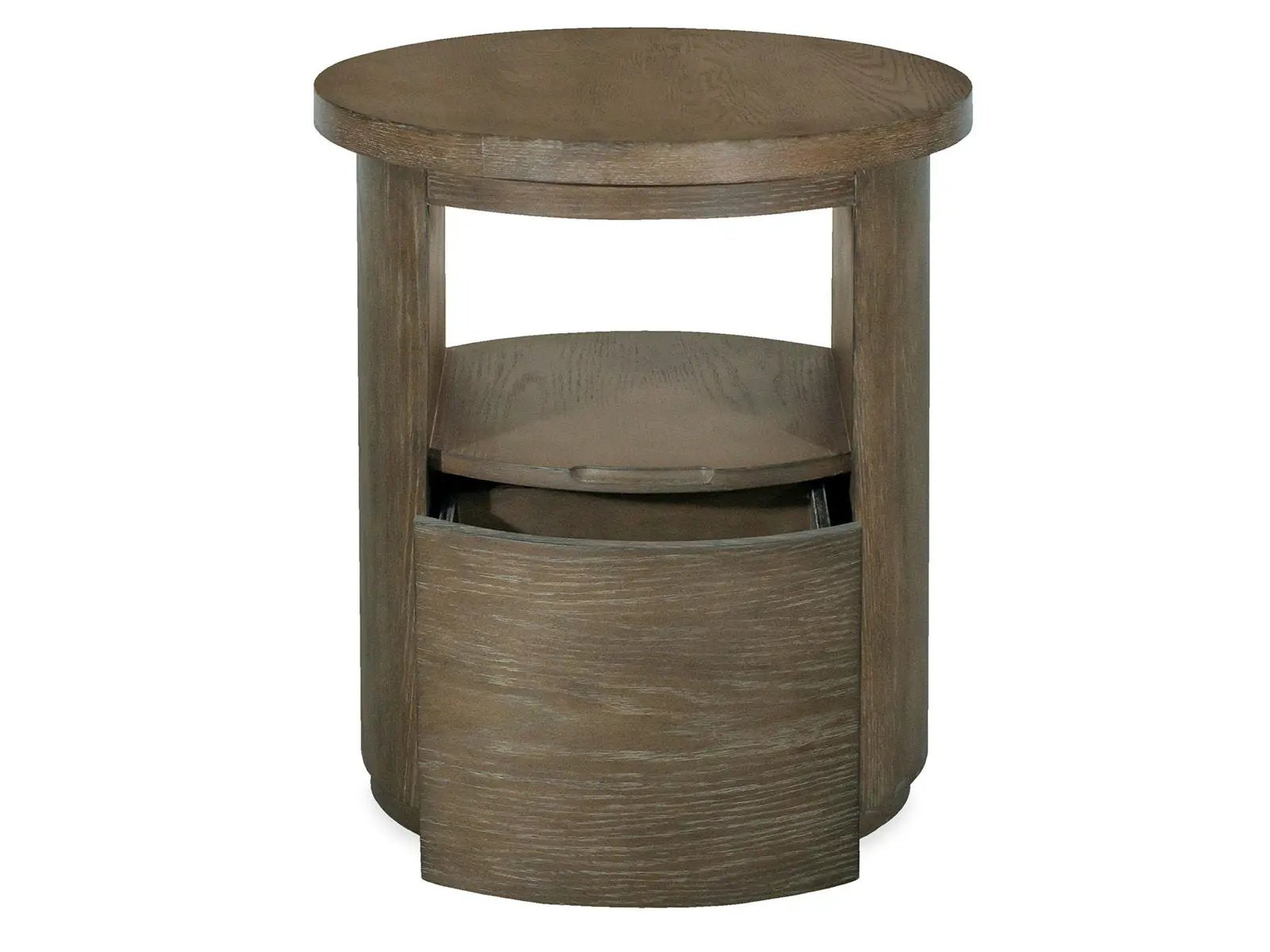 Bosley - Round End Table - Porpoise by Unique Piece Furniture