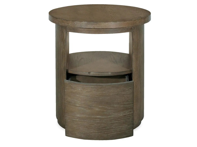 Bosley - Round End Table - Porpoise by Unique Piece Furniture