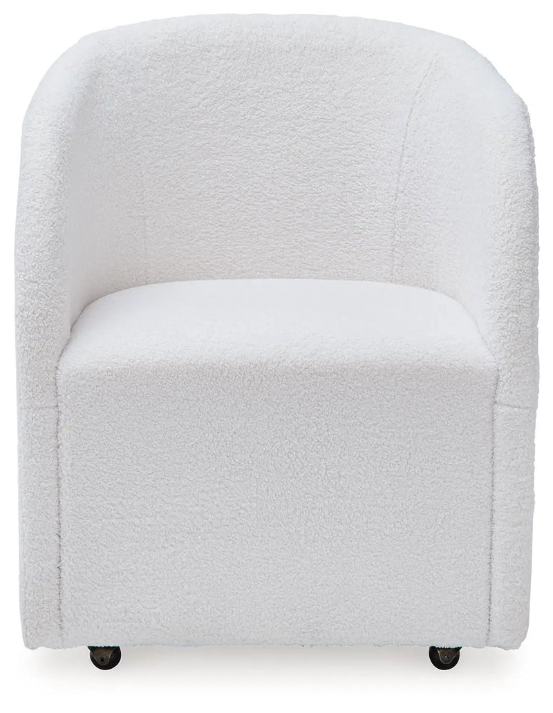 Rowanbeck - Dining Upholstered Arm Chair (Set of 2) - Ivory by Unique Piece Furniture