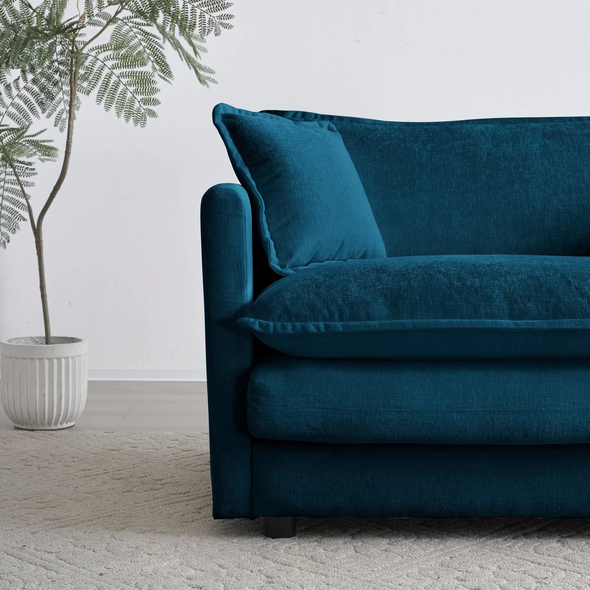 Modern Fabric Loveseat Sofa Couch for Living Room by HouseOfZazla