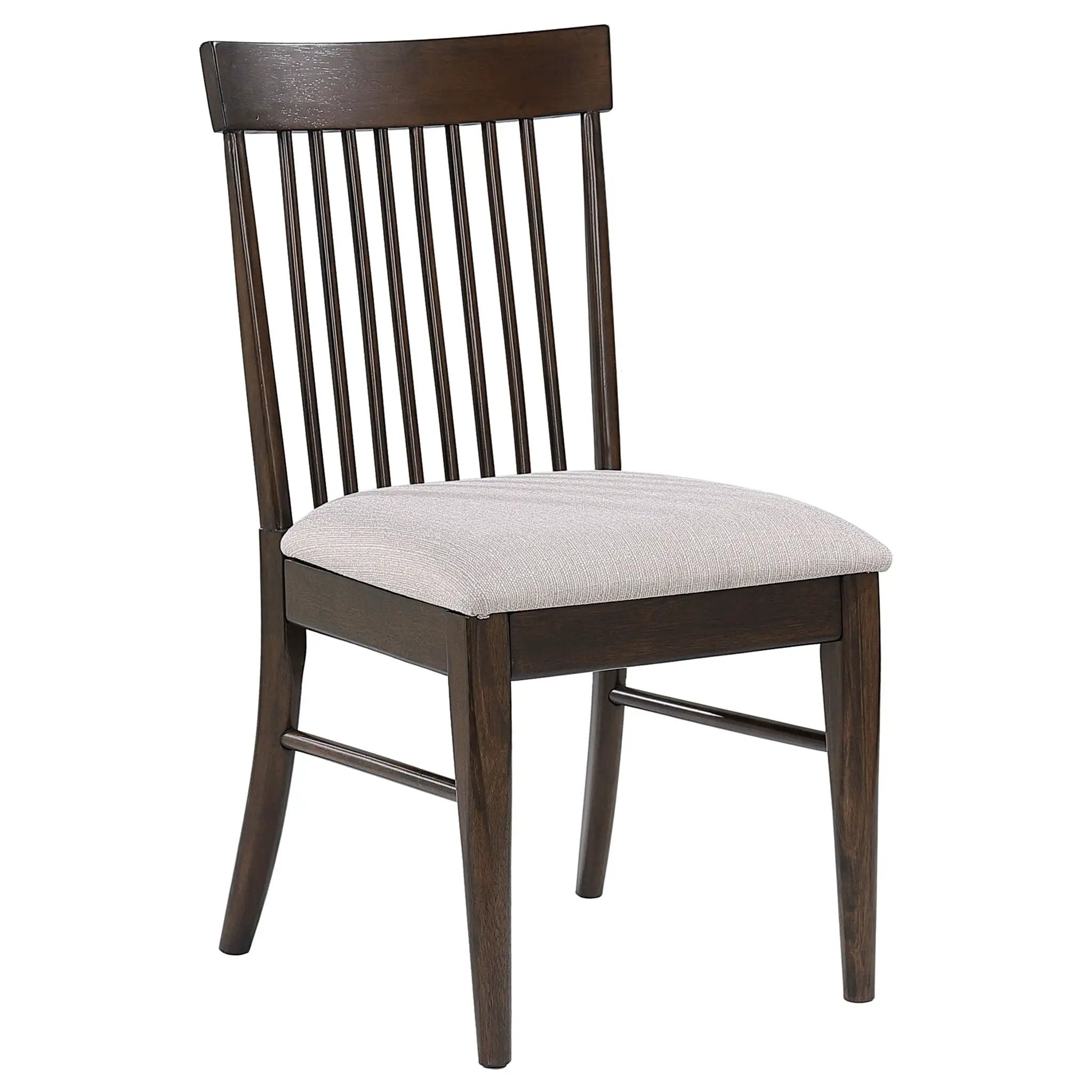 Everton Wood Dining Side Chair Dark Walnut (Set of 2) by Unique Piece Furniture