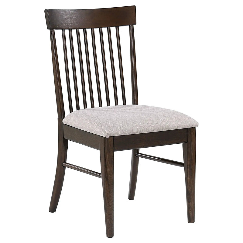 Everton Wood Dining Side Chair Dark Walnut (Set of 2) by Unique Piece Furniture