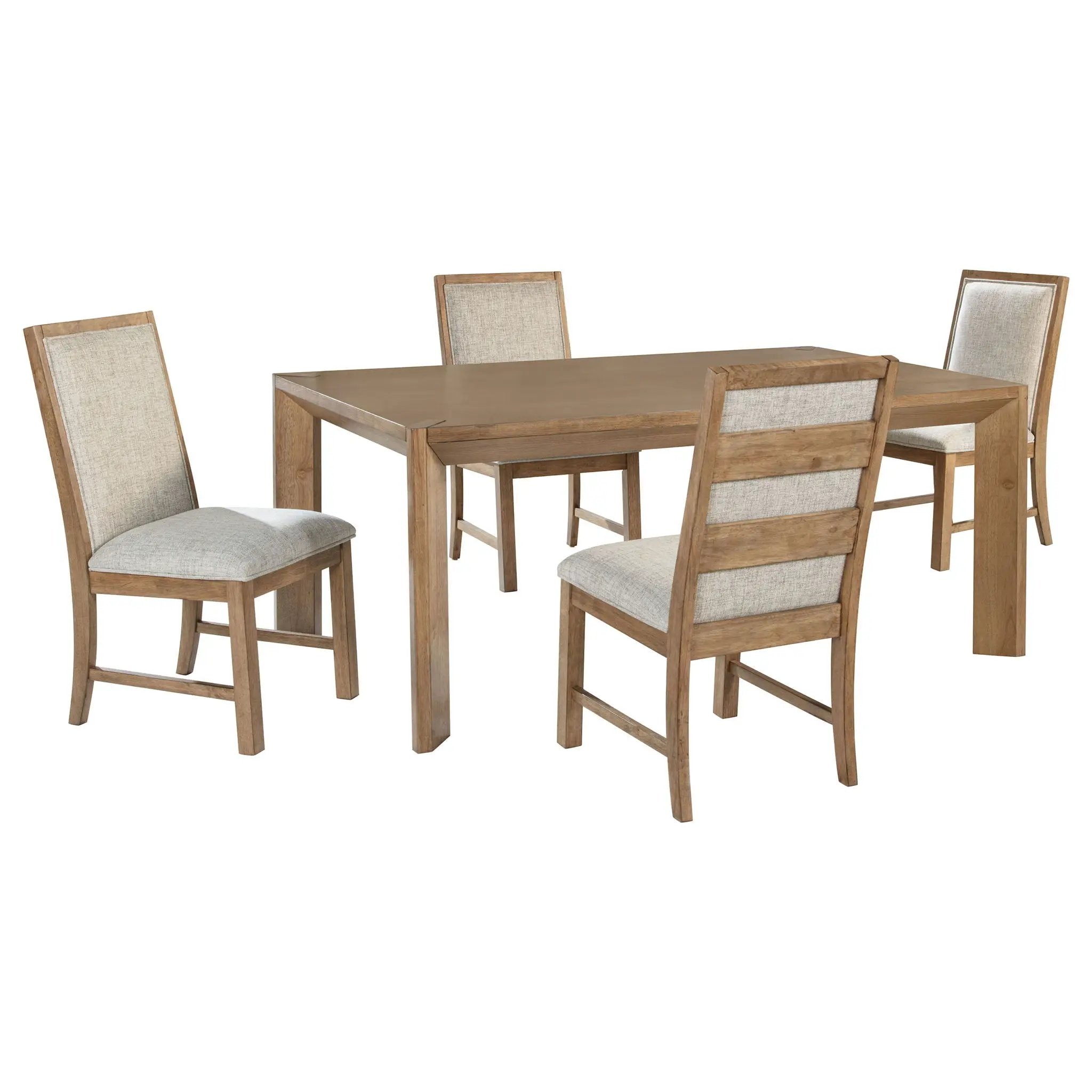 Bruner 5-piece 72-inch Rectangular Dining Set Natural Brown by Unique Piece Furniture