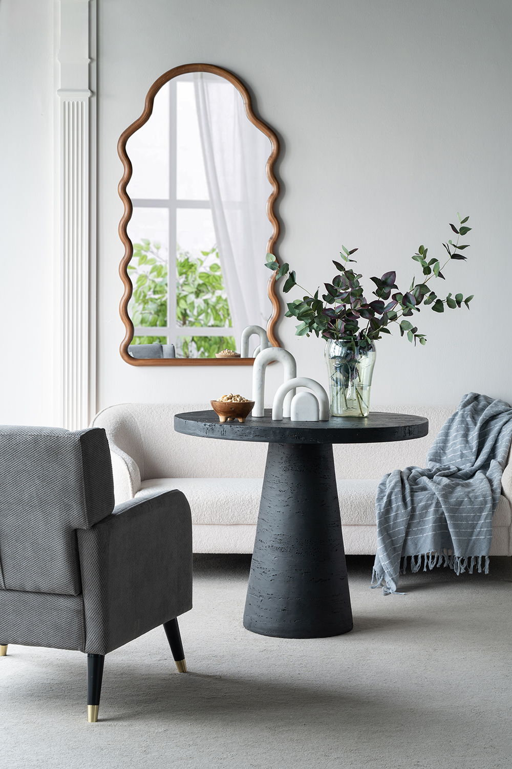 Round Dining Table With Pedestal Base by HouseOfZazla