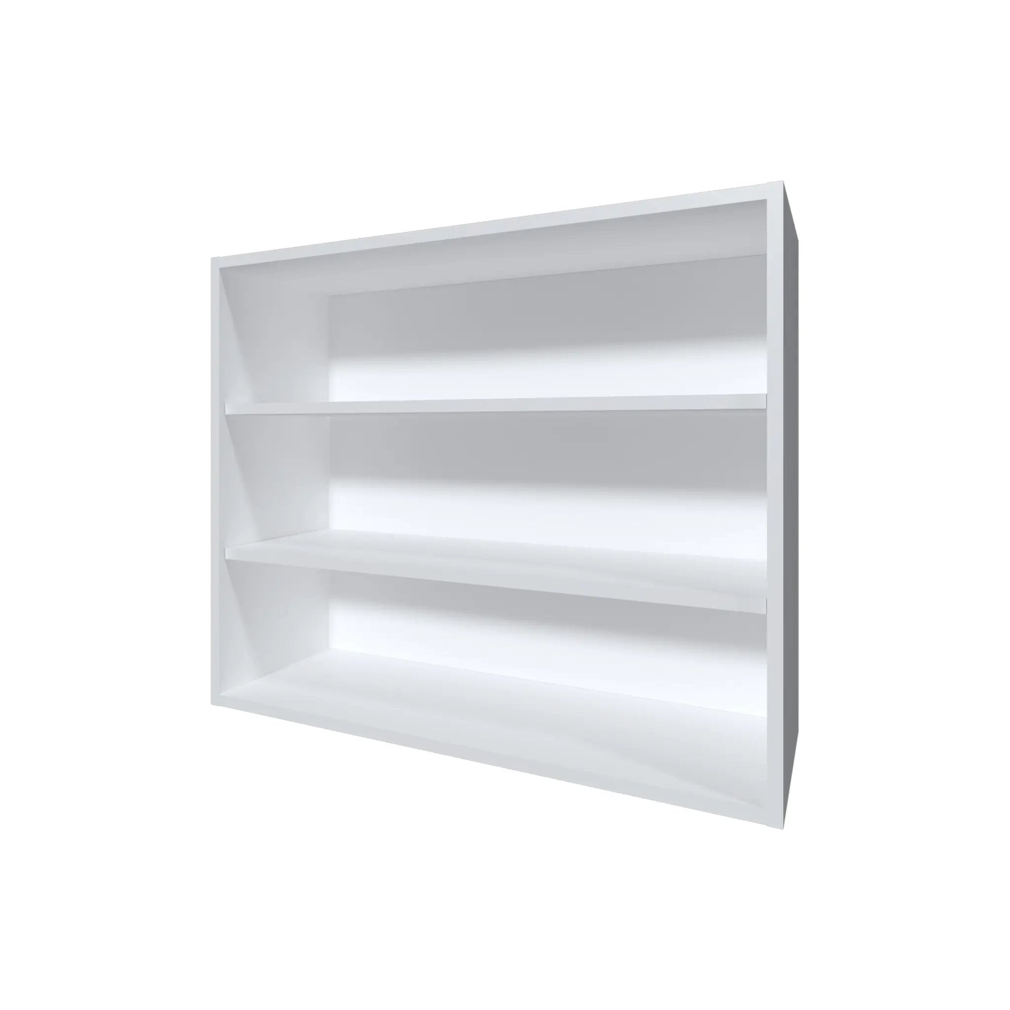 Chinle Wall Cabinet in Melamine with Open Storage by HouseOfZazla