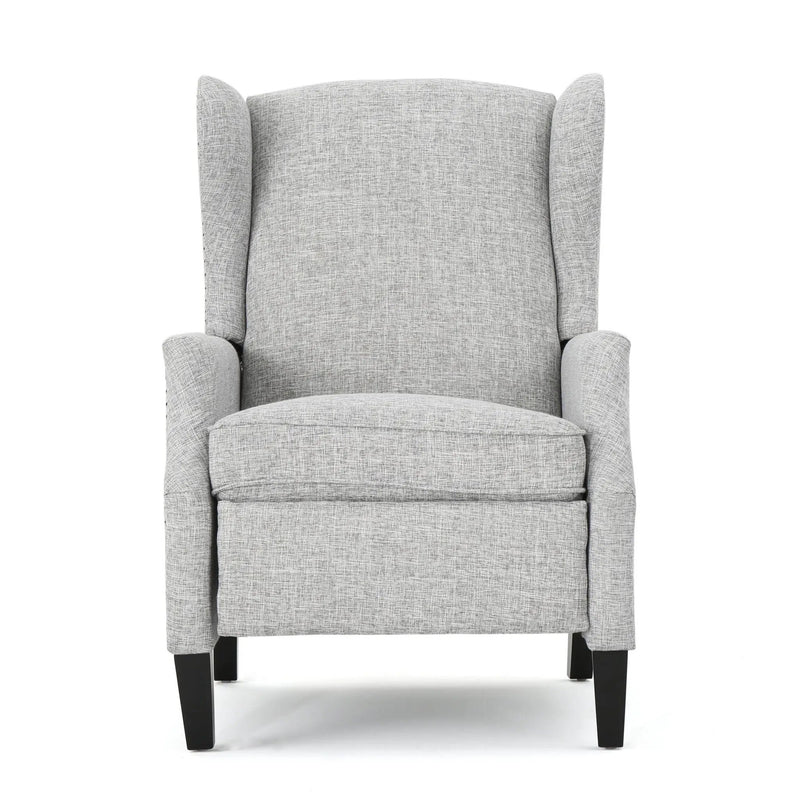 Westeros Wing Back Fabric Upholstered Recliner by Unique Piece Furniture